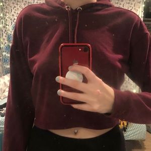Crop top hoodie